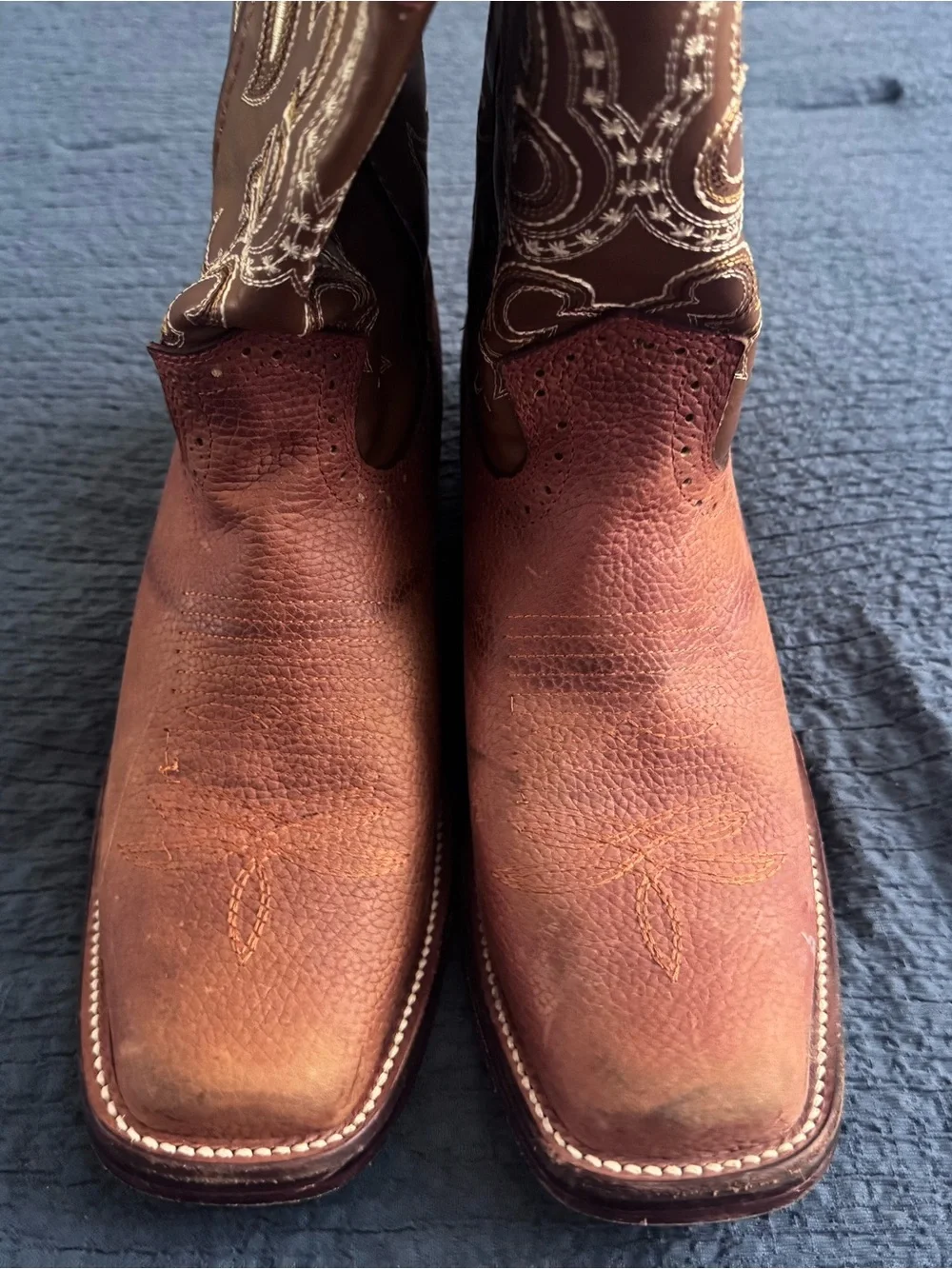 Western Mens Leather Cowboy Boots Selling FASTT💨
